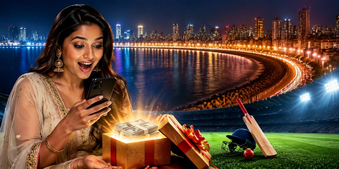 Mobile User Betting on Cricket in Mumbai Marine Drive